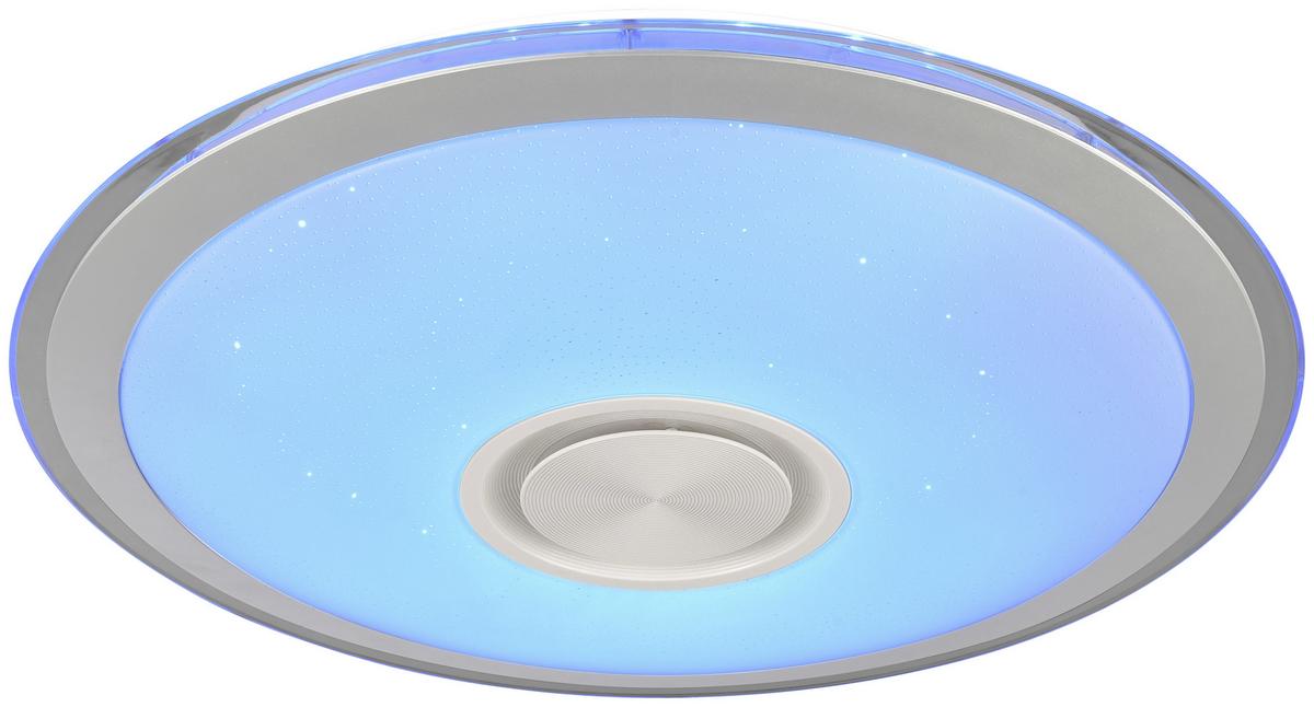 Led Mennyezeti Lámpa Karin - króm/fehér, Modern, műanyag/fém (40cm) - Luca Bessoni