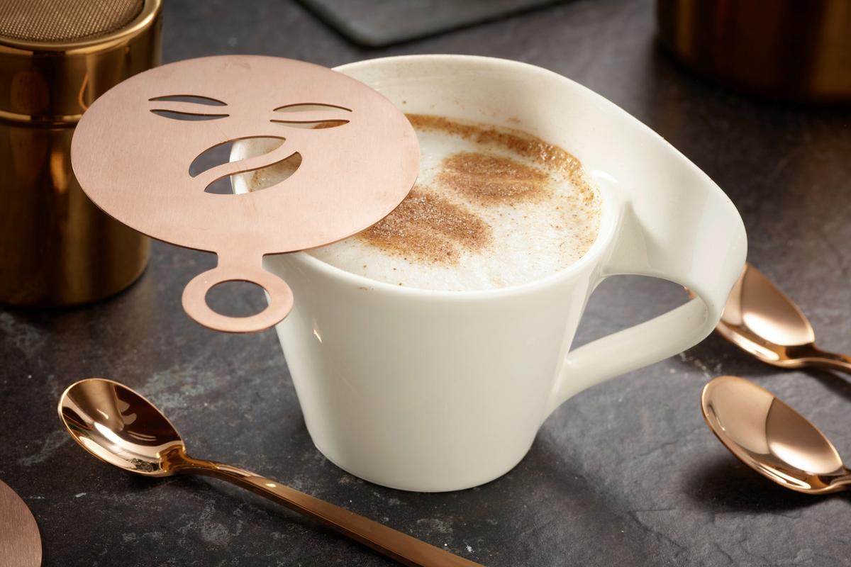 Kaffeeset Echtwerk Kaffeezubehör-Set - Kupferfarben, Design, Metall (10,5cm) - Echtwerk