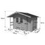 Gartenhaus Blockhaus Natur mit Anbauschrank 330x223x200cm - Naturfarben, MODERN, Holz (330/223/200cm) Gartenhaus Blockhaus Natur mit Anbauschrank 330x223x200cm - Naturfarben, MODERN, Holz (330/223/200cm)