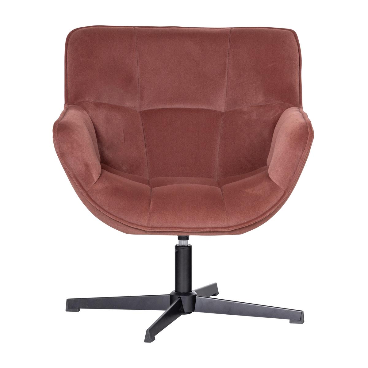 SESSEL Wibo Braun/Rot B: 71cm - Rot/Braun, MODERN, Textil/Metall (71/94/83cm) - Livetastic