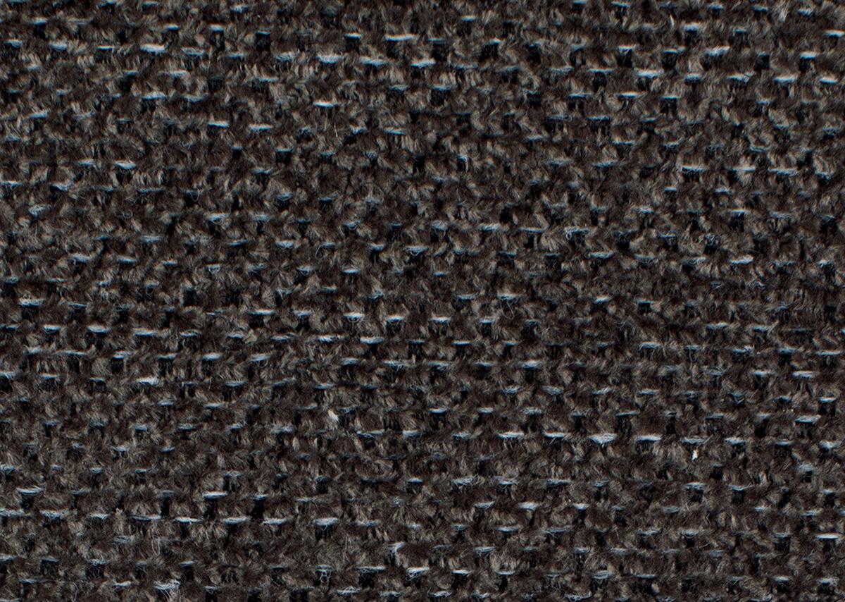 Rohová sedačka ROSALIE, pravá s úložným prostorem a lůžkem - tmavě hnědá/černá, Konvenční, kov/textil (265/184cm)