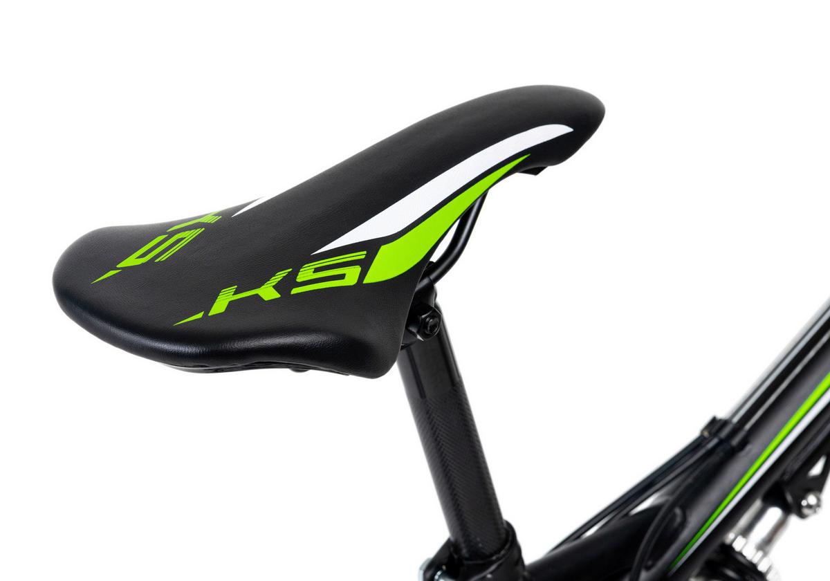 Mountainbike Fully 27,5 Zoll Scrawler 21 Gänge - Schwarz/Grün, Basics, Metall - KS Cycling