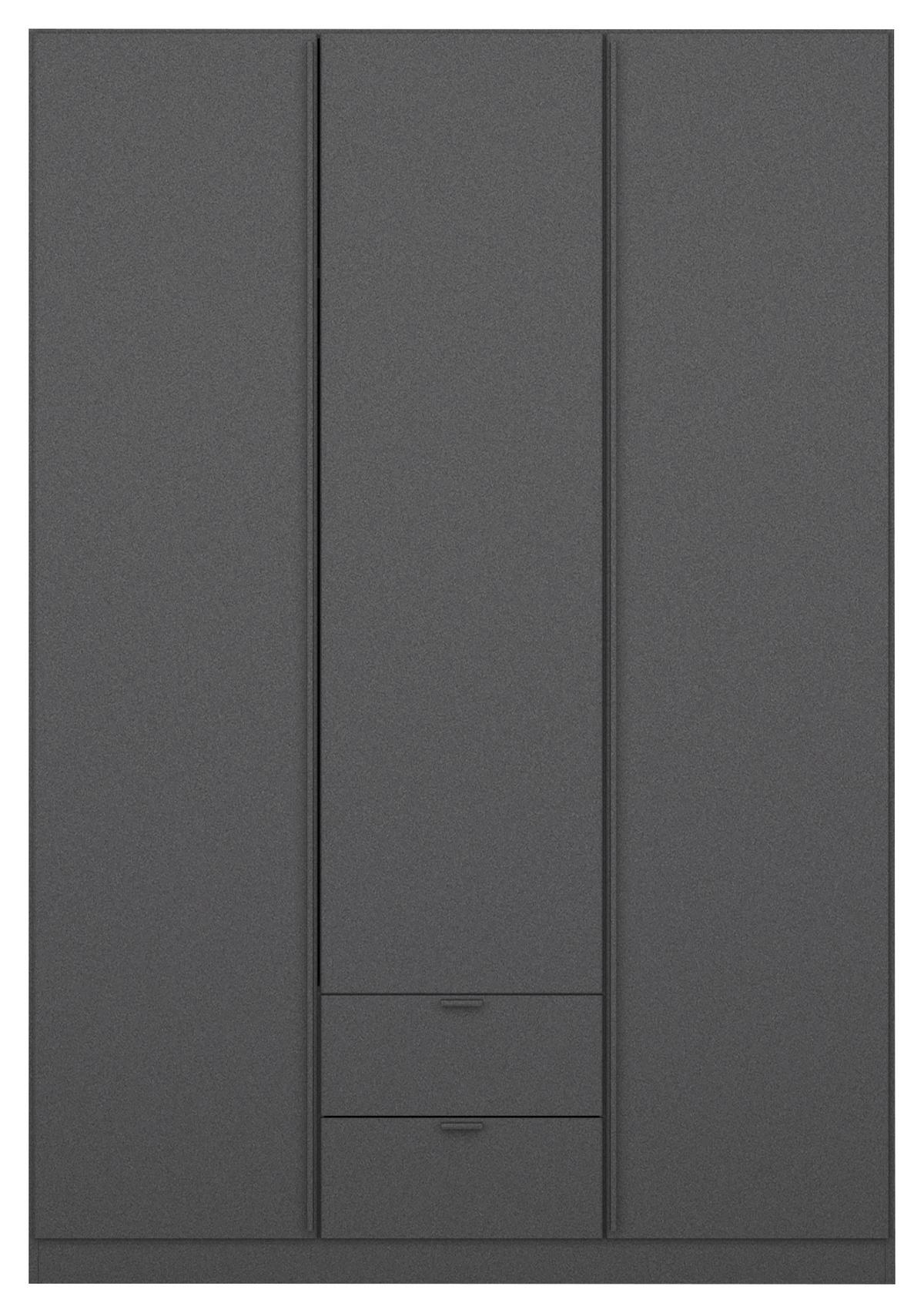 DREHTÜRENSCHRANK Style-Up Grau B: 136cm - Grau, MODERN, Holzwerkstoff (136/197/54cm) - Rauch Möbel