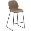Tresenstuhl My Solo - Sandfarben/Schlammfarben, KONVENTIONELL, Textil/Metall (49/97/52cm) - Livetastic