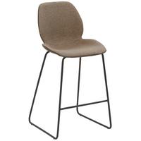 Tresenstuhl My Solo - Sandfarben/Schlammfarben, KONVENTIONELL, Textil/Metall (49/97/52cm) - Livetastic