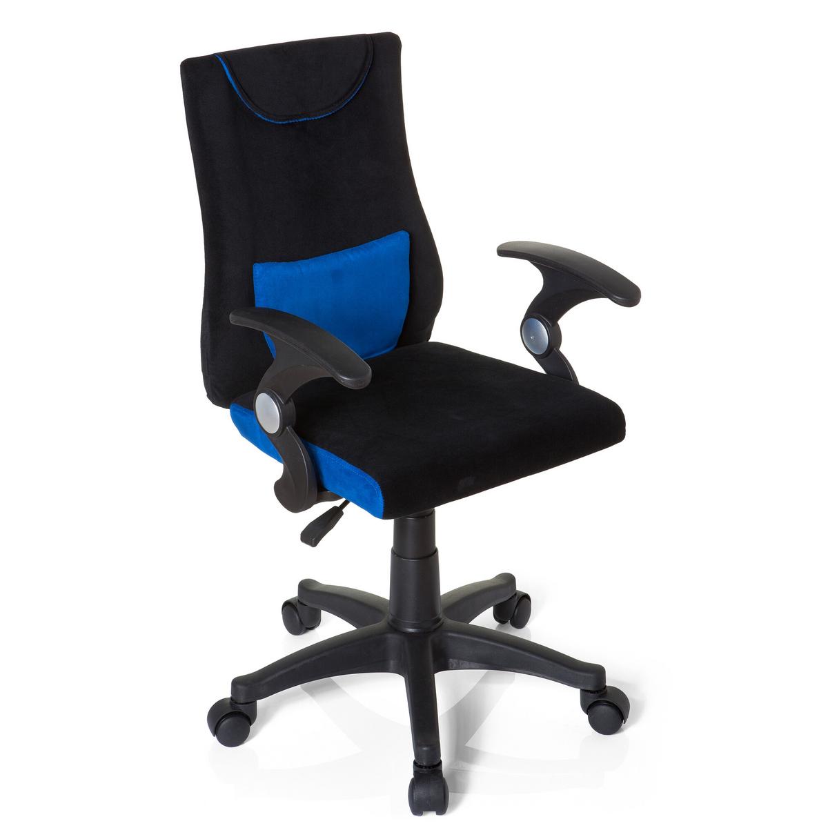 Jugenddrehstuhl Kiddy Pro Al Blau/Schwarz - Blau/Schwarz, Basics, Kunststoff (50/87-97/40cm) - MID.YOU