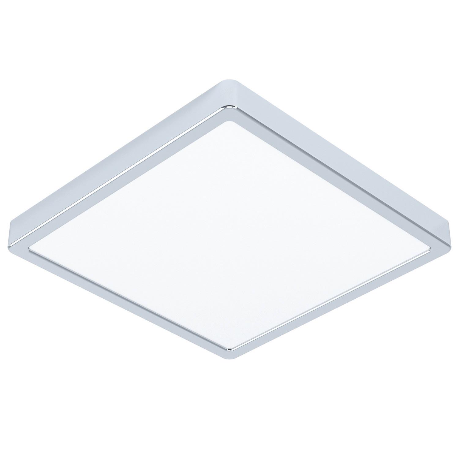 Badezimmer-Deckenleuchte 30894*fueva 5 - Weiß, KONVENTIONELL, Kunststoff/Metall (28,5/28,5/3cm) - Eglo
