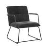 Sessel Bilbao Schwarz B: 65 cm - Schwarz, MODERN, Textil (65/80/68cm) - MID.YOU