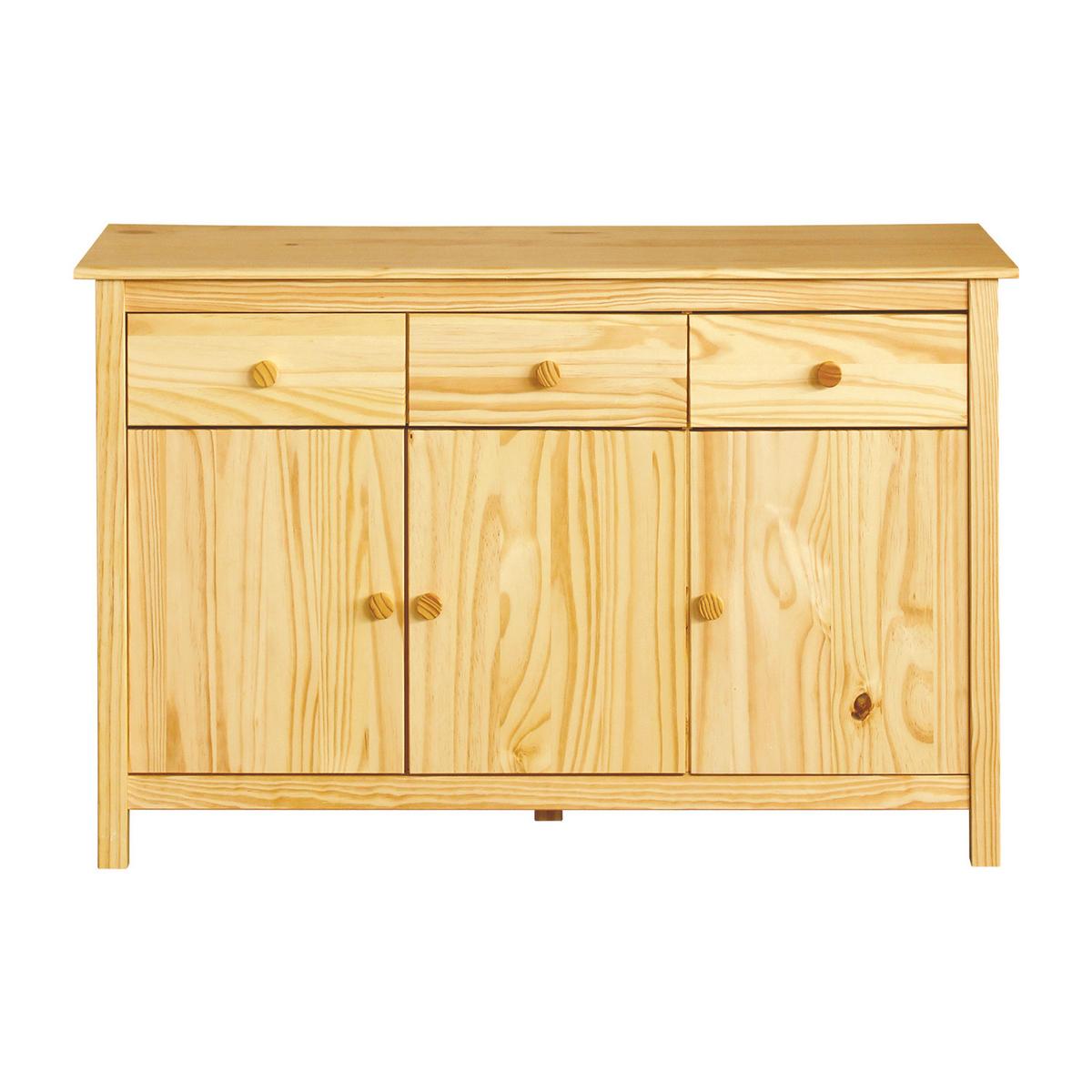 SIDEBOARD SIDEBOARD 129X40 CM KIEFER - Naturfarben, Basics, Holz (129/80/40cm) - Livetastic