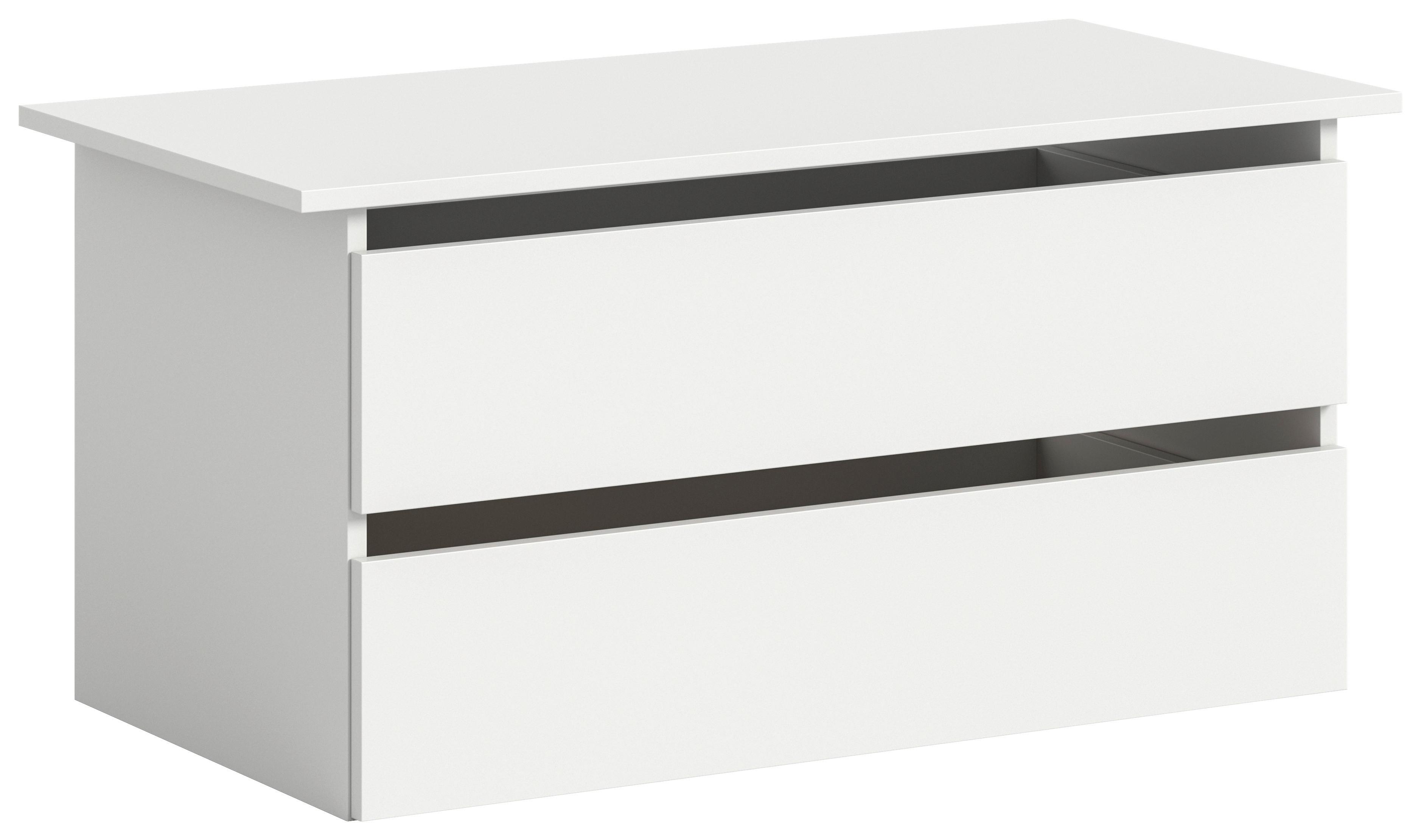 Schubkasteneinsatz Oakland, Weiß B: 97 cm - Weiß, MODERN, Holzwerkstoff (97/47/48cm) - MID.YOU