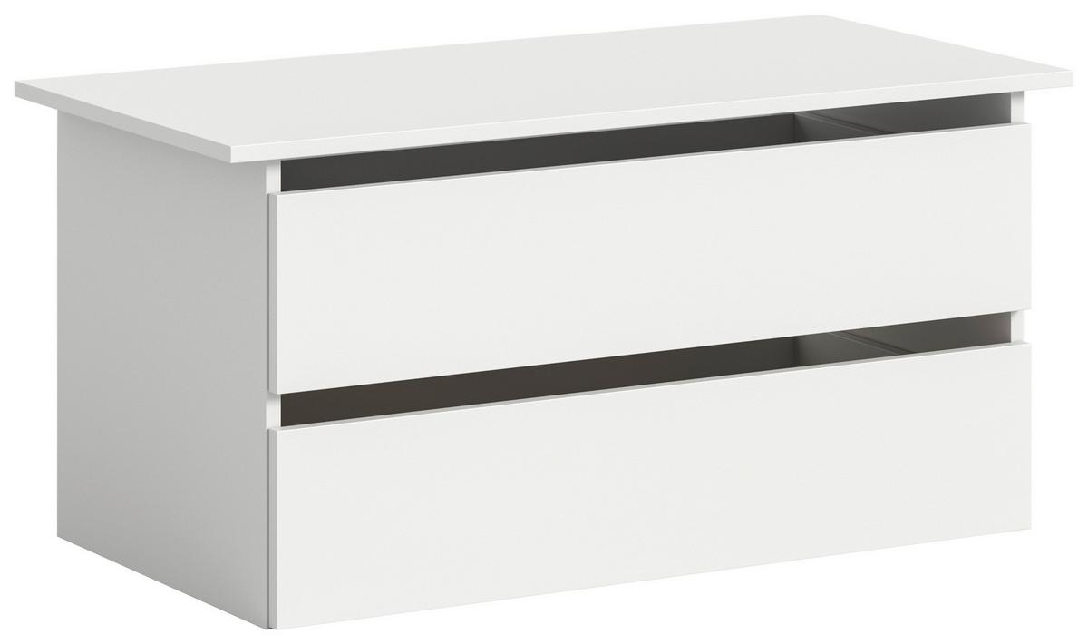 Schubkasteneinsatz Oakland, Weiß B: 97 cm - Weiß, MODERN, Holzwerkstoff (97/47/48cm) - MID.YOU