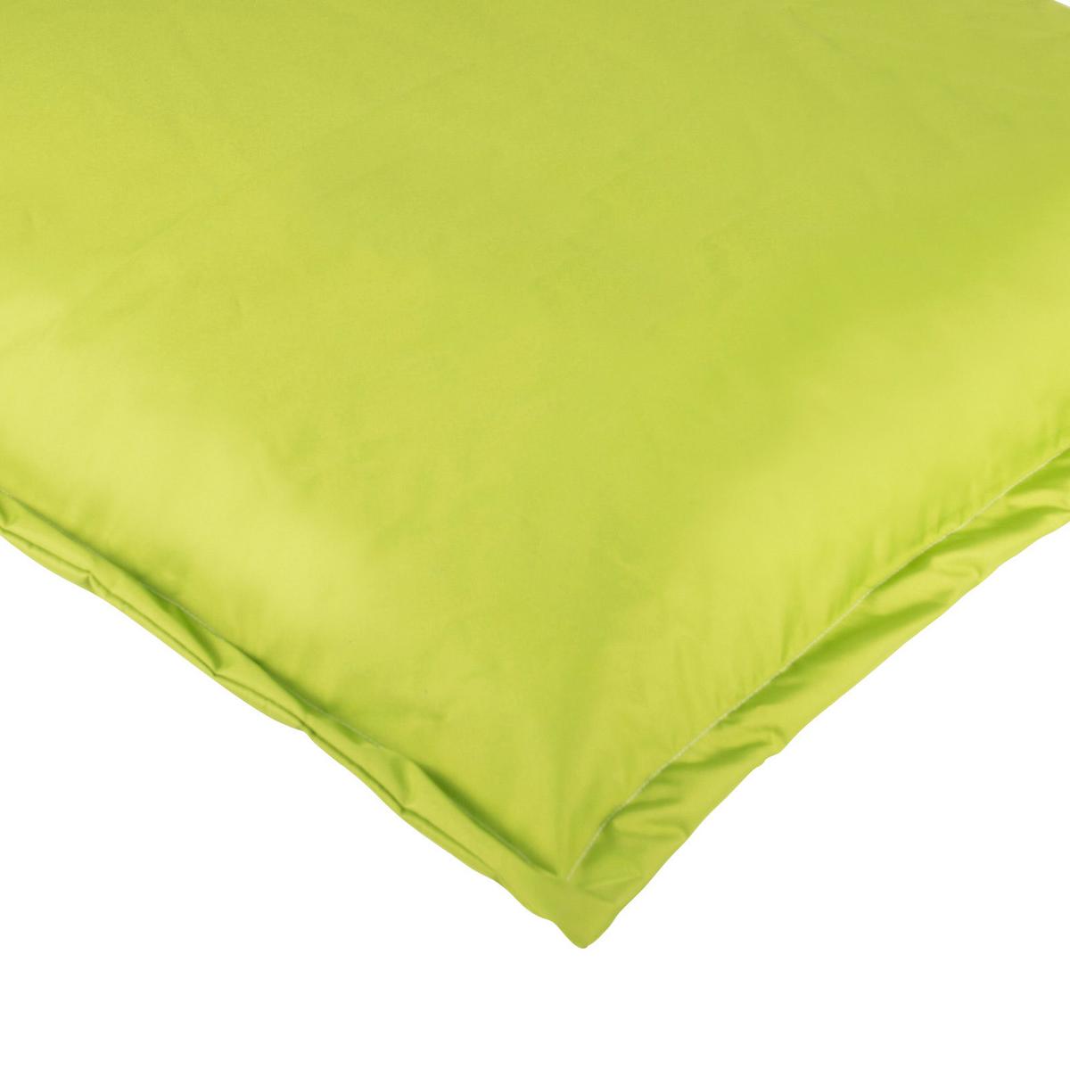 Sitzsack Outdoor XL Grün, 170x130 cm - Weiß/Grün, Basics, Textil (170/130/40cm) - Ondega