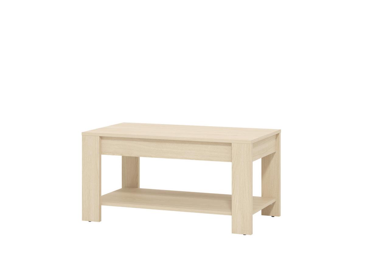 Dohányzóasztal Clent - tölgyfa színű, Modern, faalapú anyag (90/45,5/49,5cm)