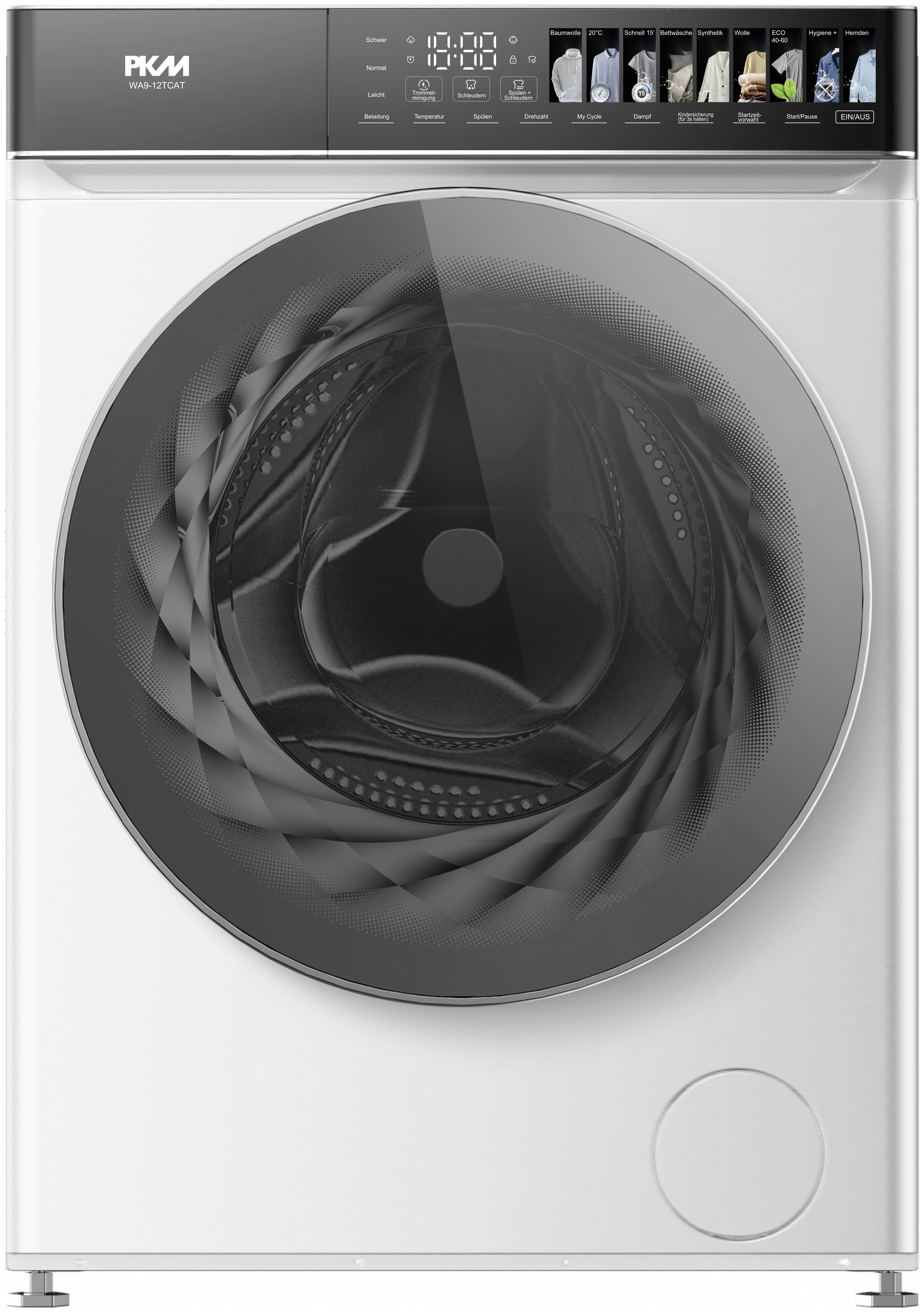 Waschmaschine Wa9-12tcat - Weiß, Trend, Metall (59,5/85/60cm) - PKM