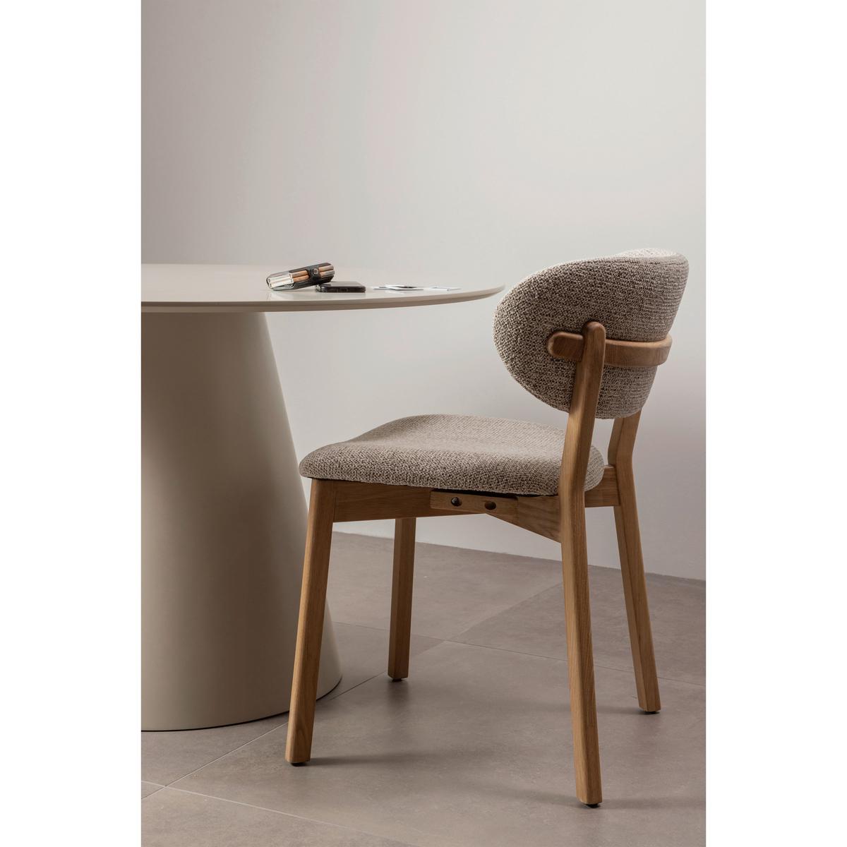 Stuhl-Set Udar Naturfarben B: 51cm - Naturfarben, MODERN, Holz/Textil (51/82/60cm) - Livetastic