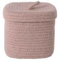 Koš ROMY - růžová, Konvenční, textil/plast (18/16/18cm) - Mömax