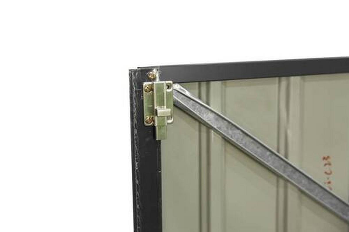 Box na odpadkové koše 240l, 5x3, kov - tmavě šedá, Basics, kov (172/131/100cm)