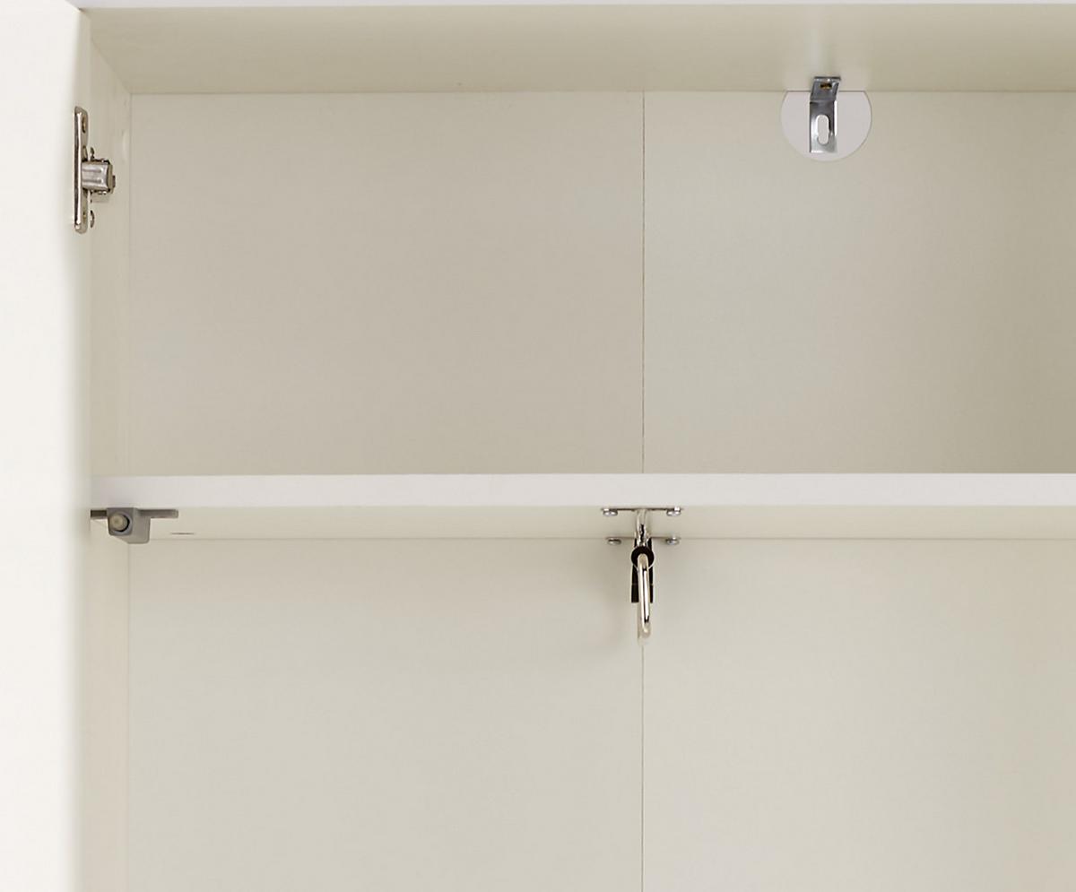 Garderobenschrank Rivoli Weiß/Eiche Dekor B: 60 cm - Eichefarben/Weiß, MODERN, Holzwerkstoff (60/180/35,5cm)