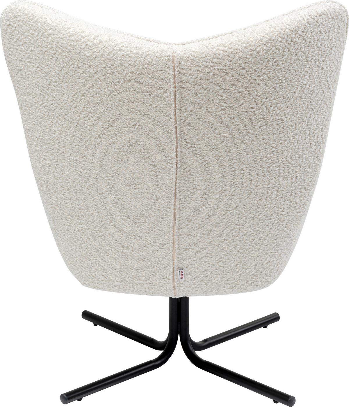 Sessel Oscar Beige B: 82 Cm - Beige/Schwarz, Design, Textil (82/95/73cm) - Kare-Design