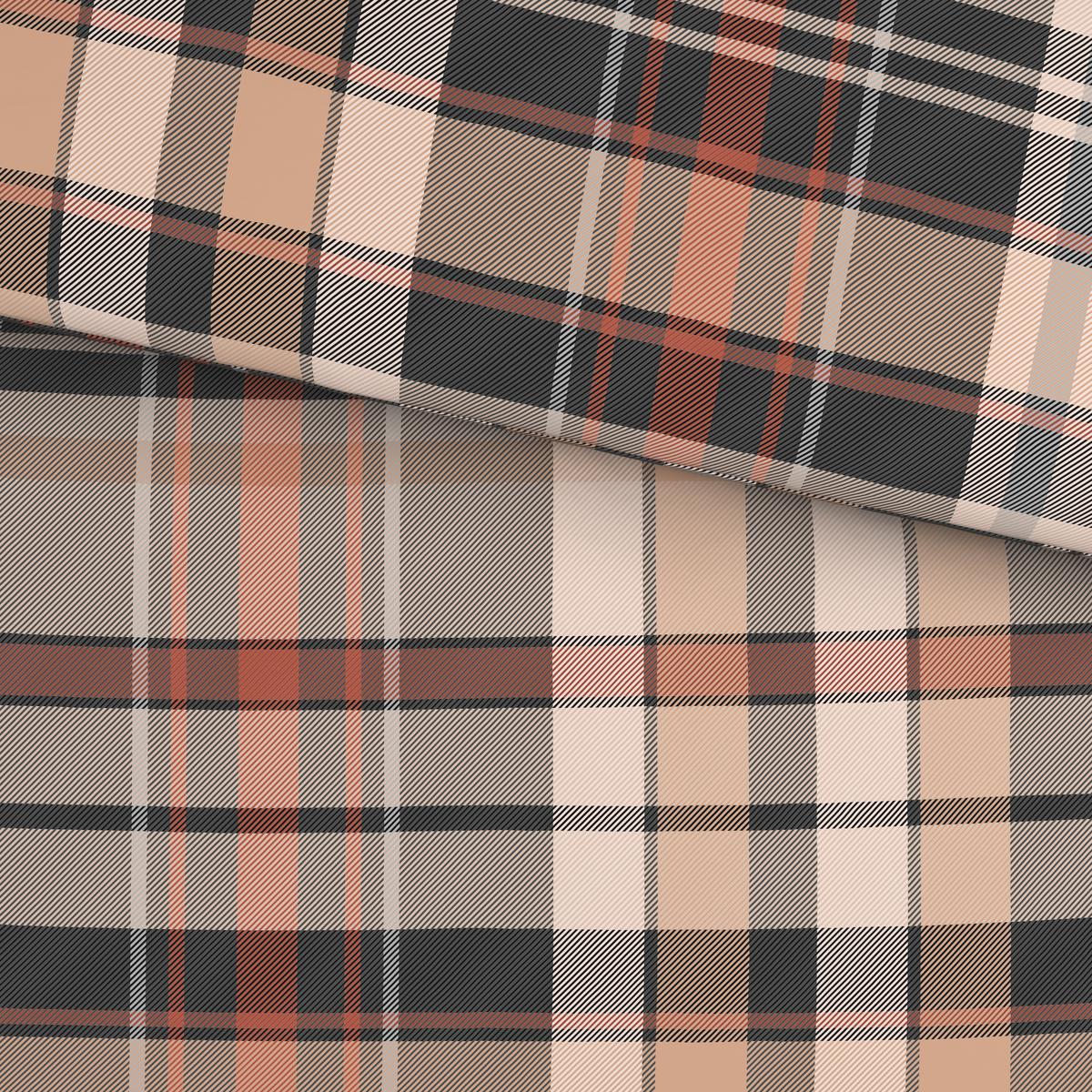 BETTWÄSCHE KATTHULT - Braun/Orange, MODERN, Textil - Luca Bessoni