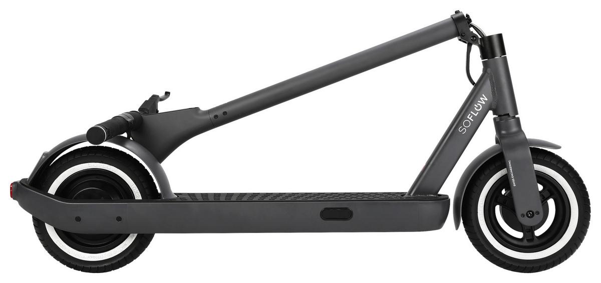 Elektroscooter Soflow Schwarz, Reichweite: ca. 65 km - Schwarz, KONVENTIONELL, Metall (119/116/51,8cm)