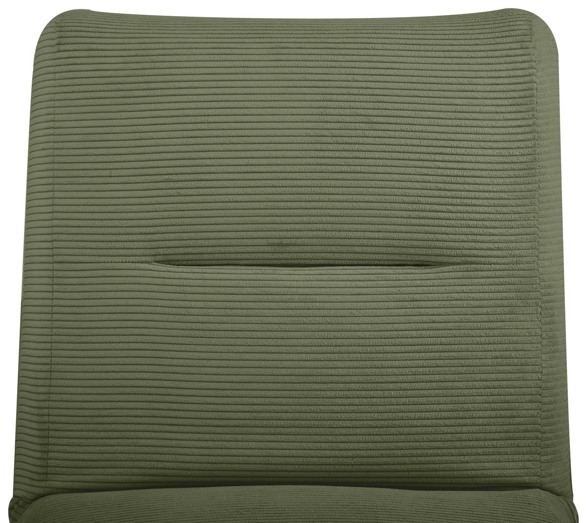 Schlafsessel Luna Olivgrün B: 80 Cm - Olivgrün, Design, Textil (81/88/160cm) - Livetastic