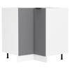 Eckunterschrank Fasola Anthrazit/Weiß B: 76 cm - Anthrazit/Weiß, Trend, Holzwerkstoff/Kunststoff (76/93/76cm) - MID.YOU