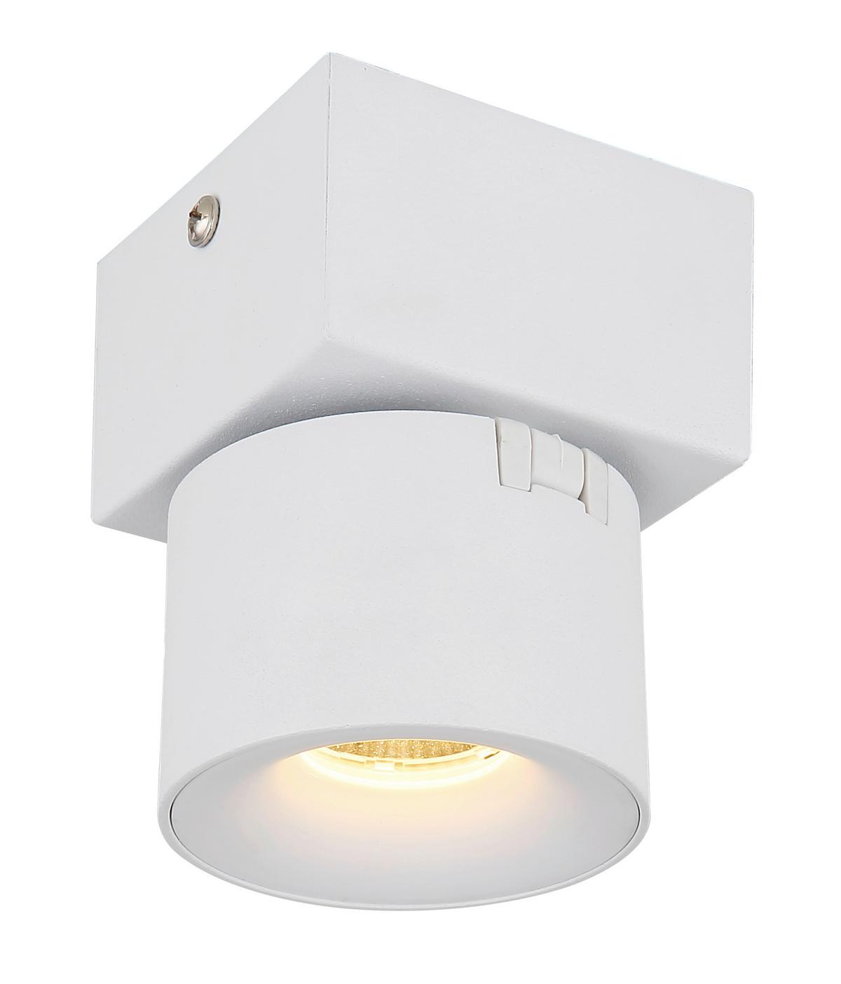 LED-Strahler 56961-1w Rae - Transparent/Weiß, Basics, Kunststoff/Metall (7.2/9.5cm) - Globo