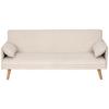 3.-Sitzer-Sofa Mit Schlaffunktion Como B: 193 cm - Creme/Naturfarben, Design, Textil (193/81/92cm) - Livetastic