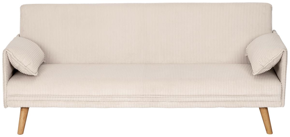 Kanapéágy Como - krémszínű, Design, textil (193/81/92cm) - Livetastic
