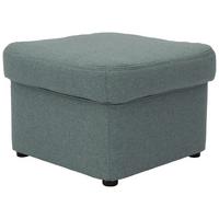 Polsterhocker Papenburg Hellblau Webstoff H: 40 Cm - Schwarz/Hellblau, KONVENTIONELL, Textil (60/40/60cm) - MID.YOU