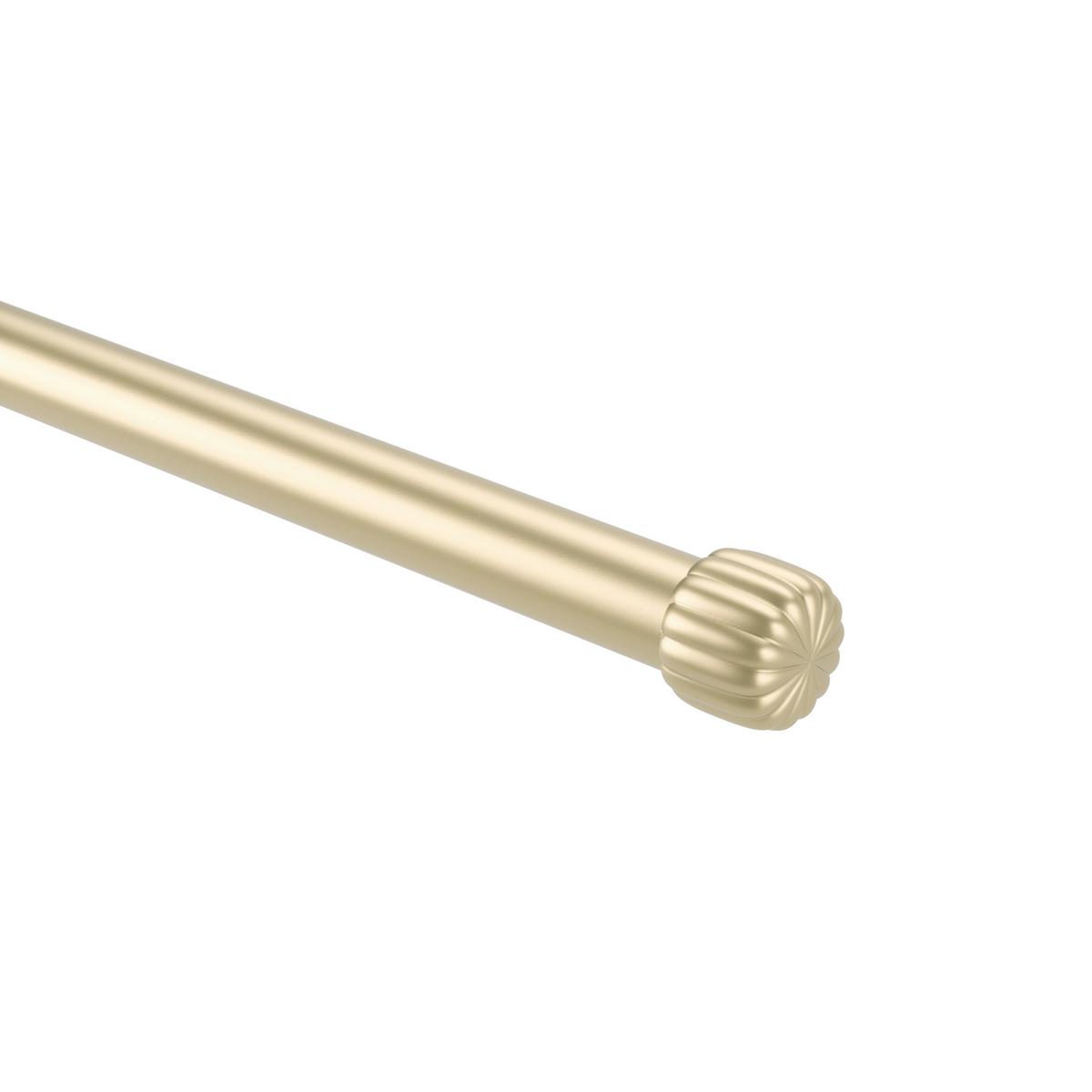 Vorhangstangenset Cleo Goldfarben L: 91-168 cm - Goldfarben, KONVENTIONELL, Kunststoff/Metall (91-168cm) - Umbra