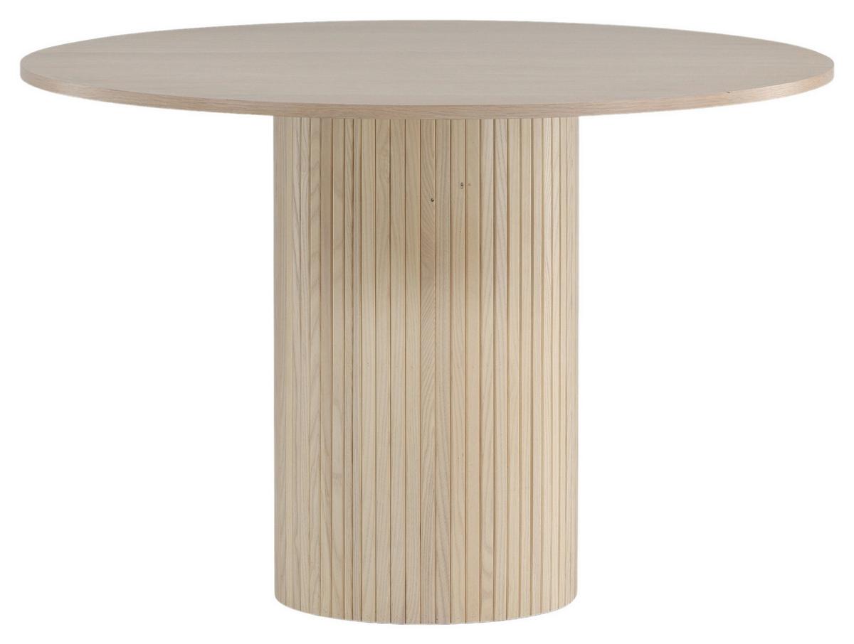 Esstisch Bianca - Beige/Weiß, Design, Holzwerkstoff (110/110/75cm) - Livetastic