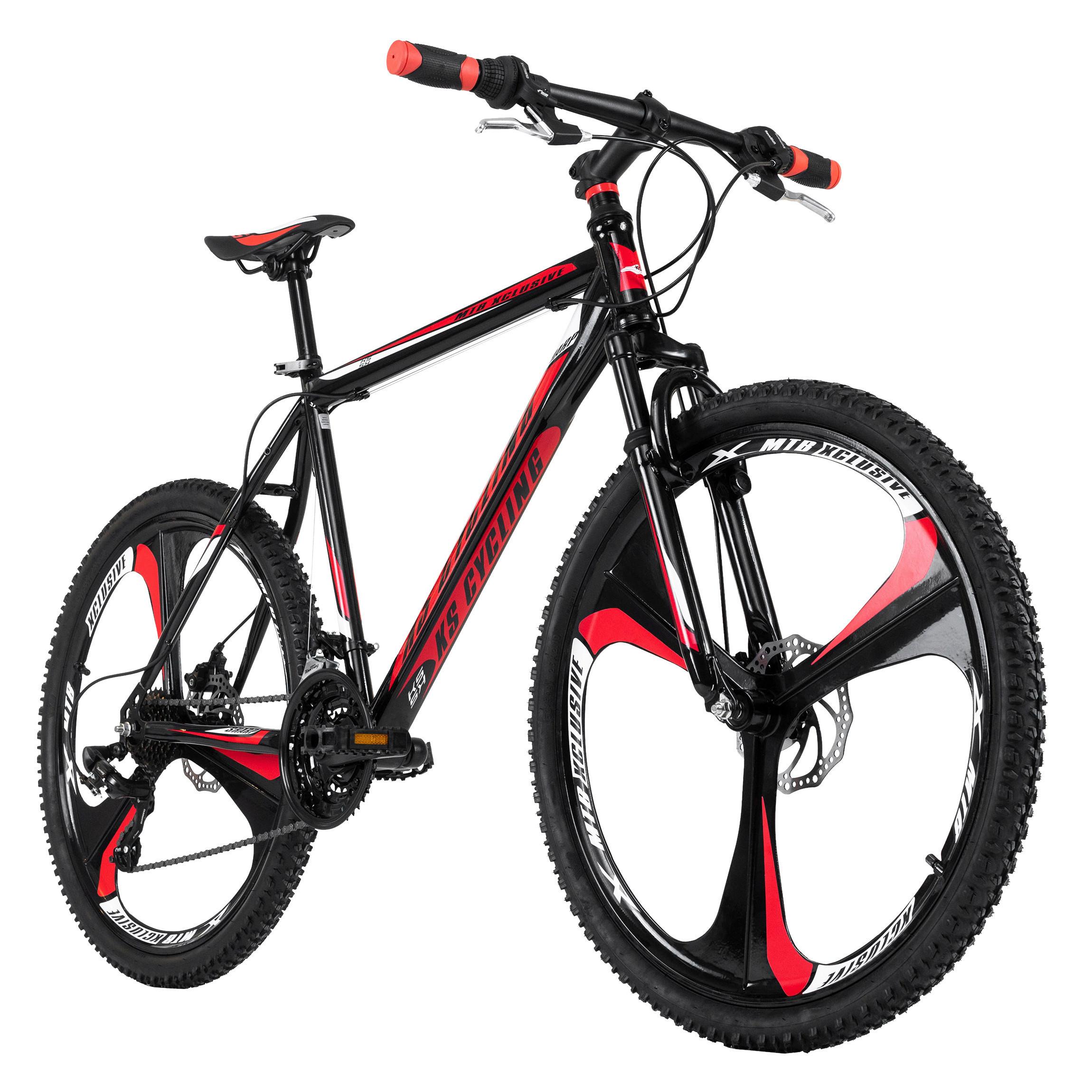 Ks-Cycling Mountainbike 26 Zoll Sharp 21 Gänge Unisex - Rot/Schwarz, Basics, Metall (70/100/180cm)