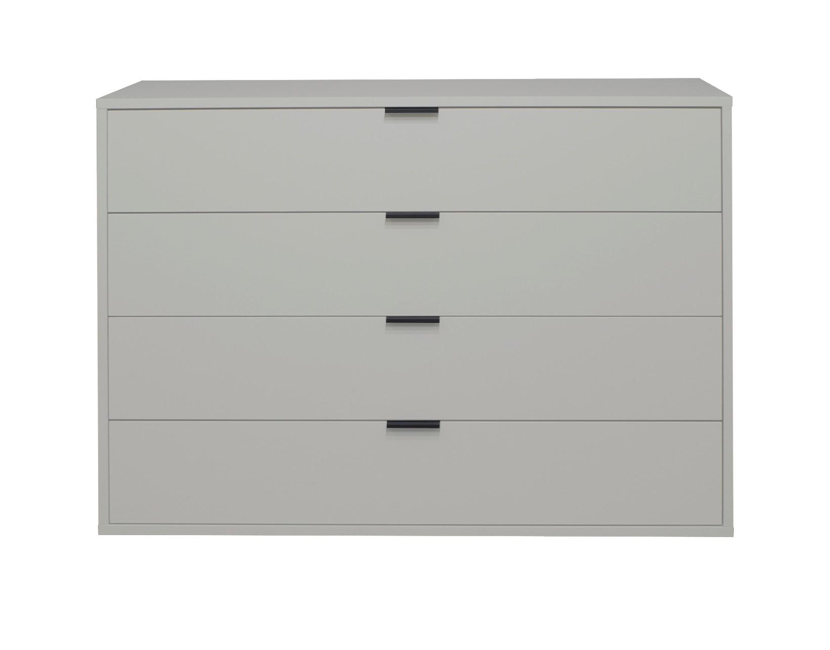 Komoda Bounty - šedá/antracitová, Moderní, kov/kompozitní dřevo (119/87/45cm) - Premium Living