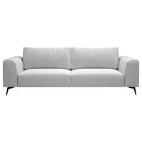 Čtyřmístná pohovka SEUL, světle šedá - černá/světle šedá, Design, kov/dřevo (302/87/88cm) - MID.YOU