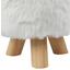 Hocker Lisa - Naturfarben/Weiß, MODERN, Holz/Fell (32/33/32cm) Hocker Lisa - Naturfarben/Weiß, MODERN, Holz/Fell (32/33/32cm)