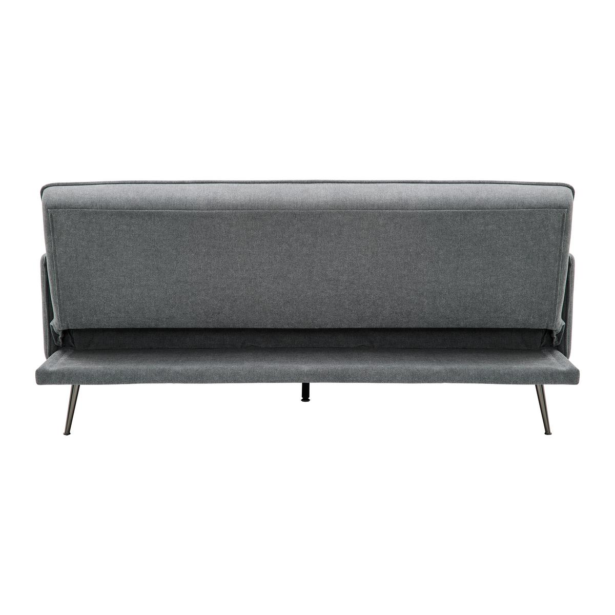 Rozkládací pohovka LANA tm. šědá - šedá/tmavě šedá, Moderní, kov/dřevo (199/89/95cm) - P & B