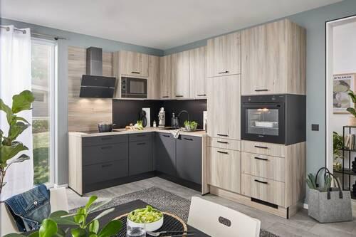Eckküche Pn100/210 - Design, Holzwerkstoff (205/298cm) - Pino