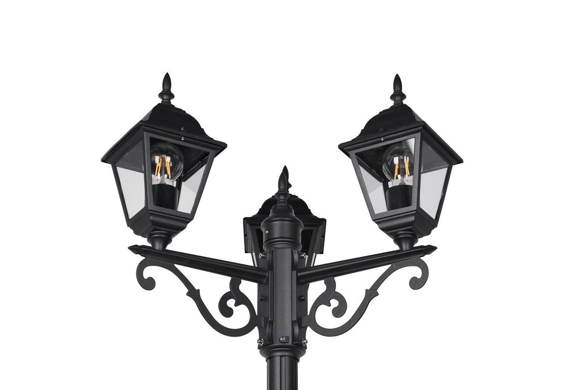 Wegeleuche 405760332 Livenza - Klar/Schwarz, KONVENTIONELL, Glas/Metall (58/200cm) - Trio Leuchten
