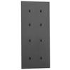 Garderobenpaneel Alexa 490 Mattschwarz - Schwarz, Design, Holzwerkstoff (24,5/109/2,6cm) - MID.YOU
