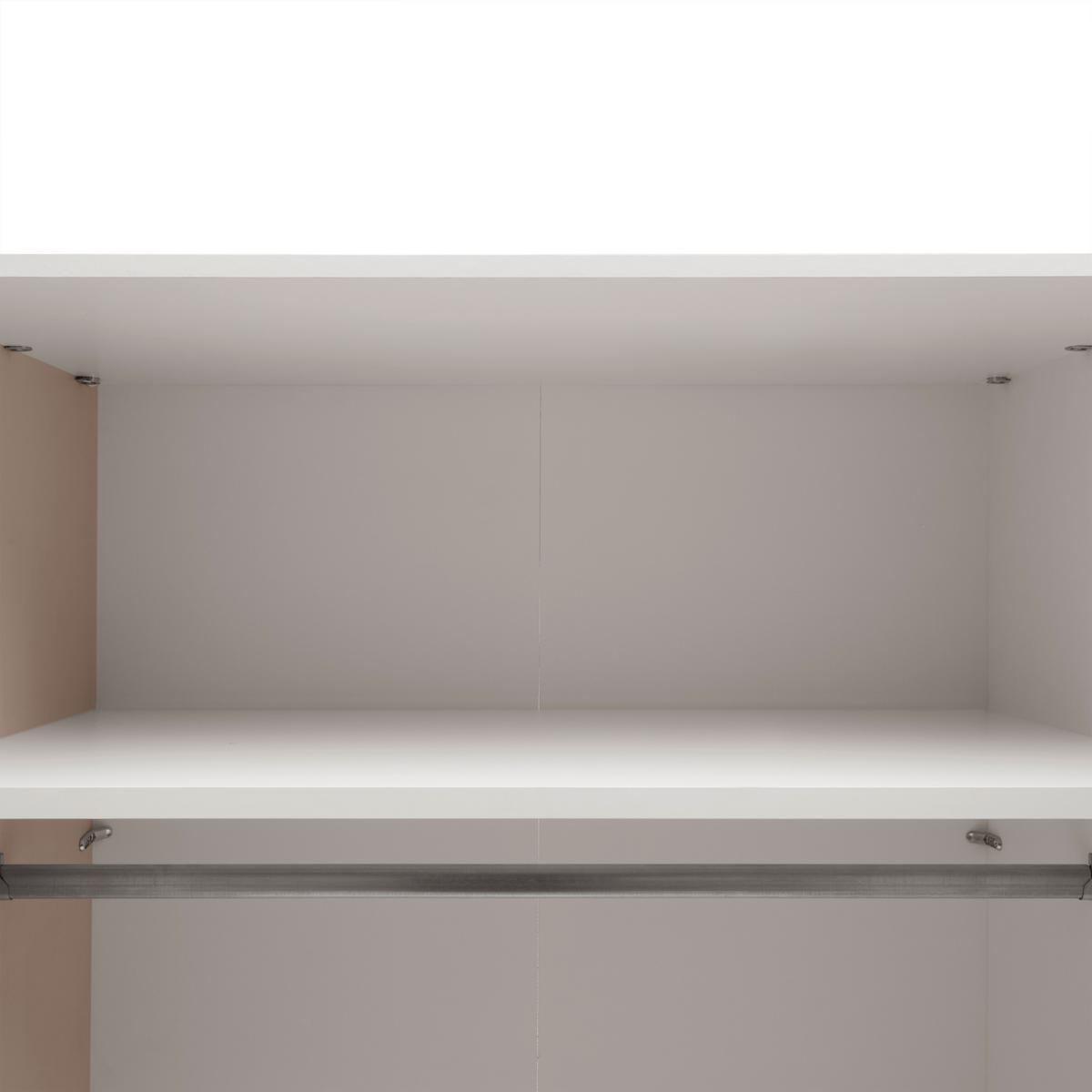 Skriňa s otočnými dverami SIENA, šírka 300 cm - kašmírová/barvy chromu, Konvenční, kov/kompozitní dřevo (300/212/57cm) - Premium Living