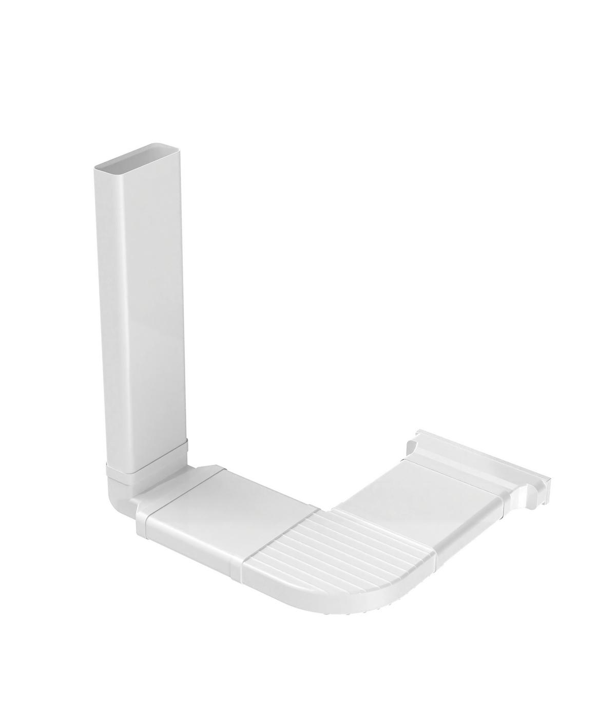 Abluftkanal Weiß - Weiß, Basics, Kunststoff - PKM