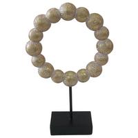 Skulptur Leon - Goldfarben/Schwarz, KONVENTIONELL, Kunststoff (17/6/29,5cm) - Luca Bessoni