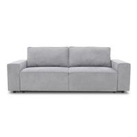 3-Sitzer-Sofa Josh Grau - Schwarz/Grau, Basics, Textil (239/85/86cm) - MID.YOU