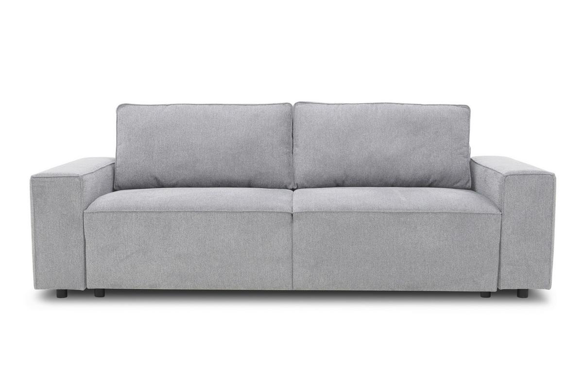3-Sitzer-Sofa Josh Grau - Schwarz/Grau, Basics, Textil (239/85/86cm) - MID.YOU