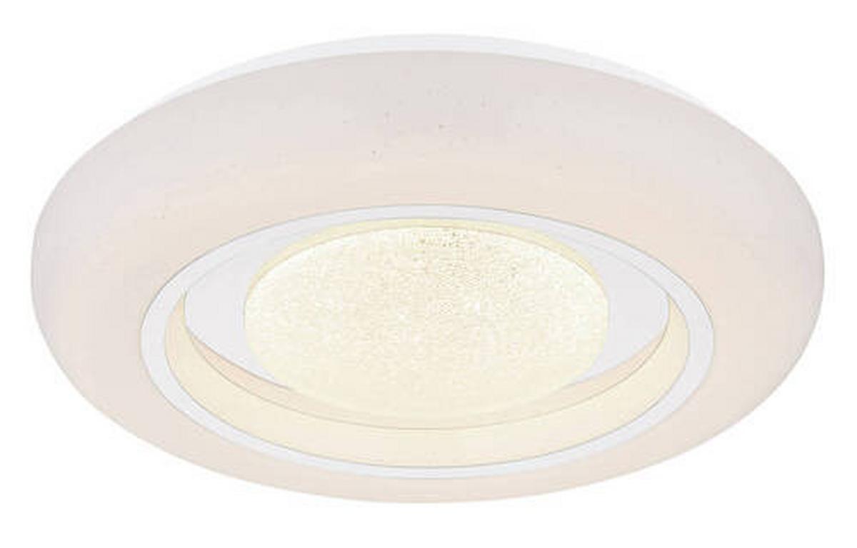 STROPNÍ SVÍTIDLO 41369-18 - bílá/opál, Trend, kov/plast (39/8cm) - Globo