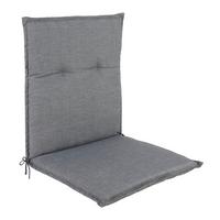 PODLOŽKA NA ŽIDLI GENF 1 - šedá, Basics, textil (100/48/5cm) - Mömax
