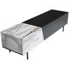 Lowboard Wl6.816 - Schwarz/Weiß, Design, Holzwerkstoff (150/40/40cm) - Livetastic
