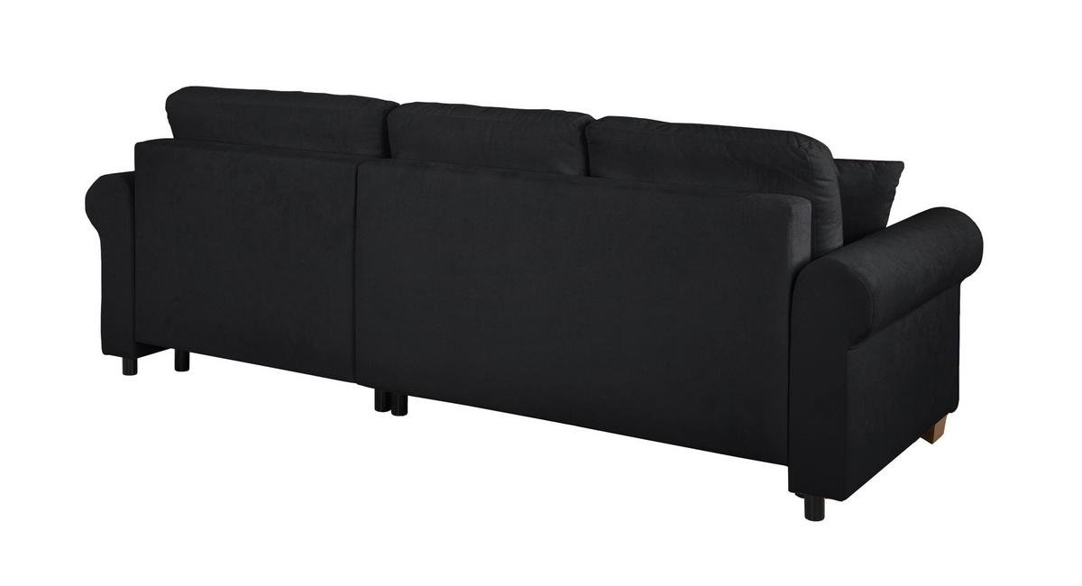 Ecksofa Arles Anthrazit 75 S: 266x161 Cm - Anthrazit/Buchefarben, Design, Textil (266/161cm) - MID.YOU